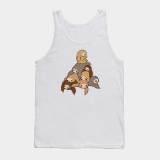 Pile Of Cute Sloths Tank Top